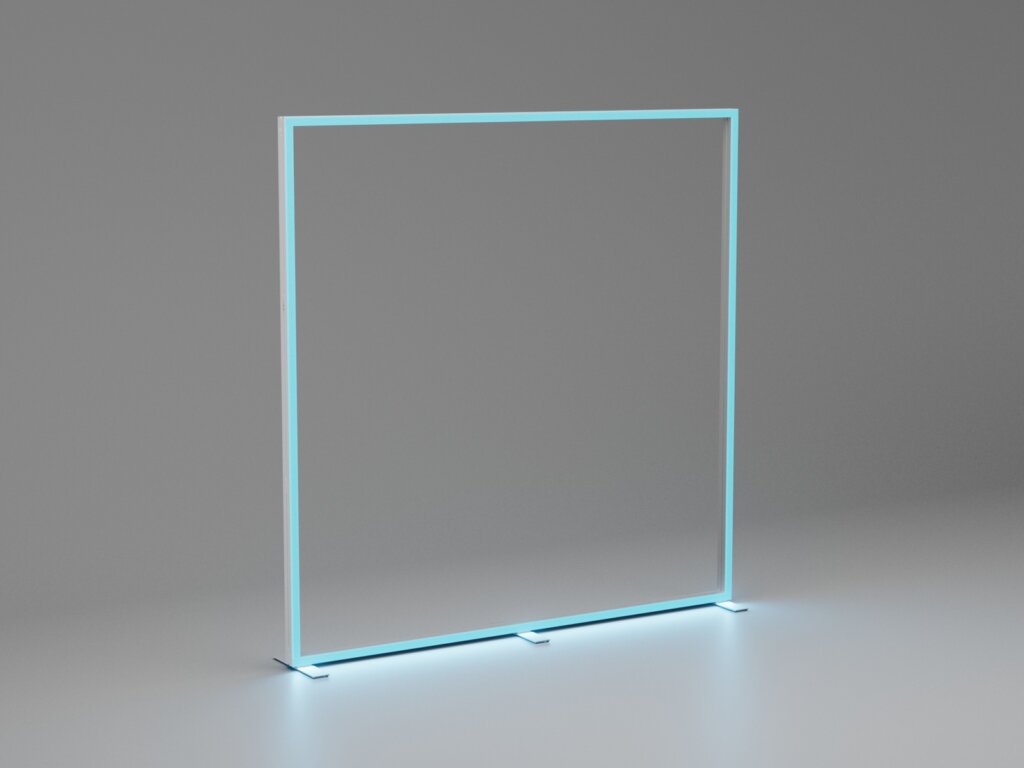 LED LineUp Frame - with / without marble fabric